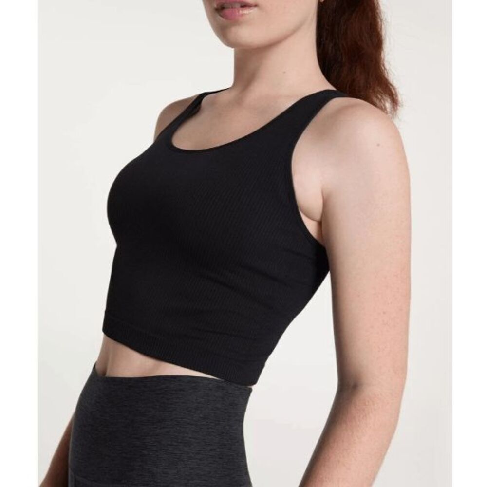CALIA Women’s Seamless Brami Racerback Sports Bra Tank Top Black 2X
